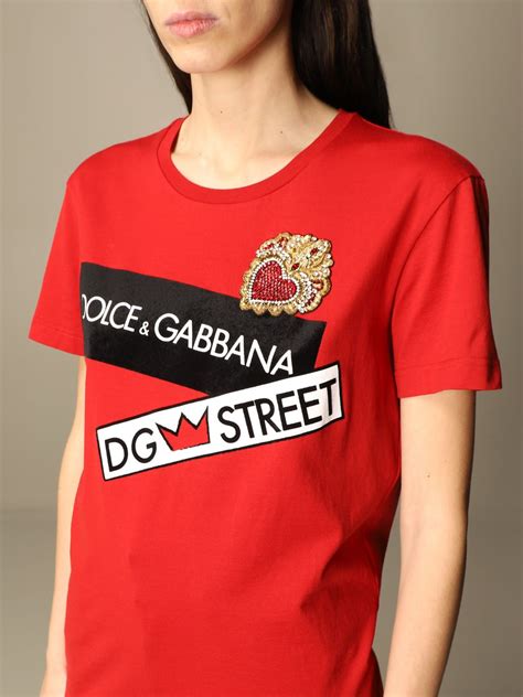 dolce gabbana t shirt women's clothing|dolce and gabbana tracksuit women.